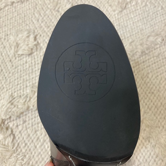 tory burch bristol 85mm equestrian bootie with side zip in black size 7 - Picture 13 of 13